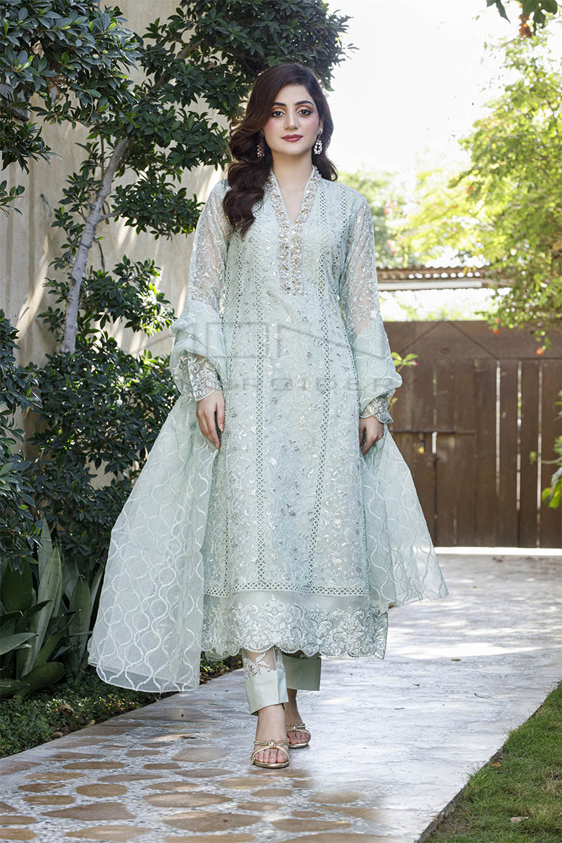 PEARL SYMPHONY-MINT-GREEN Mona Embroidery PEARL SYMPHONY-MINT-GREEN Mona Embroidery