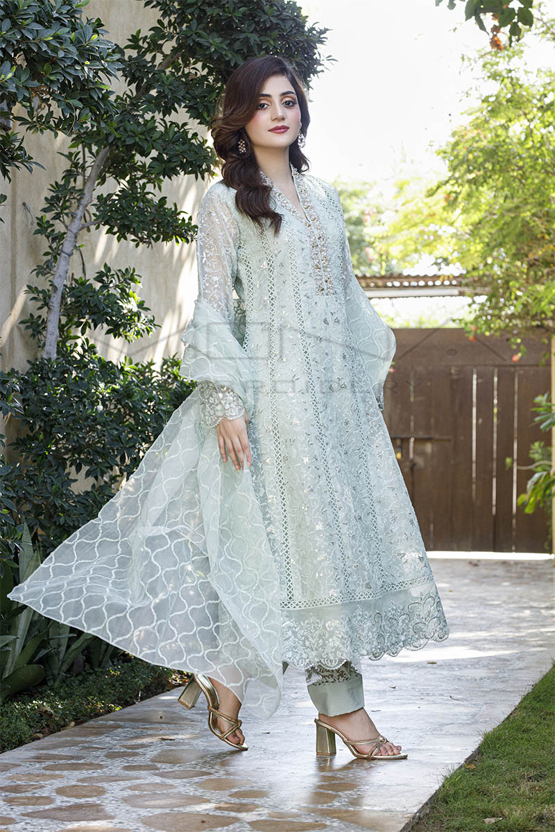 PEARL SYMPHONY-MINT-GREEN Mona Embroidery PEARL SYMPHONY-MINT-GREEN Mona Embroidery