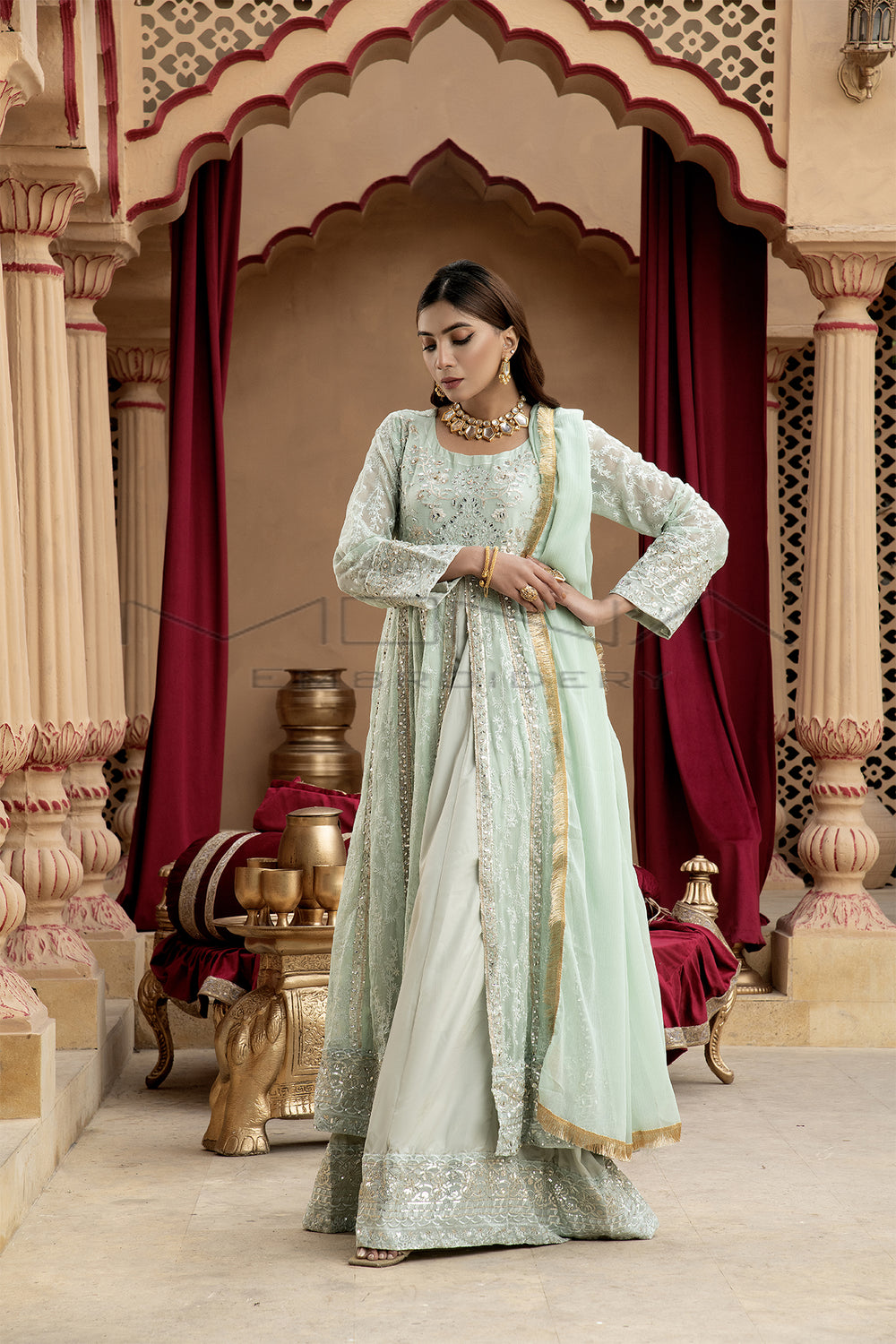 Pakistani Party Wear Dresses | Elegant Embroidery Designs Dress Mona Embroidery Pakistani Party Wear Dresses | Elegant Embroidery Designs Dress Mona Embroidery