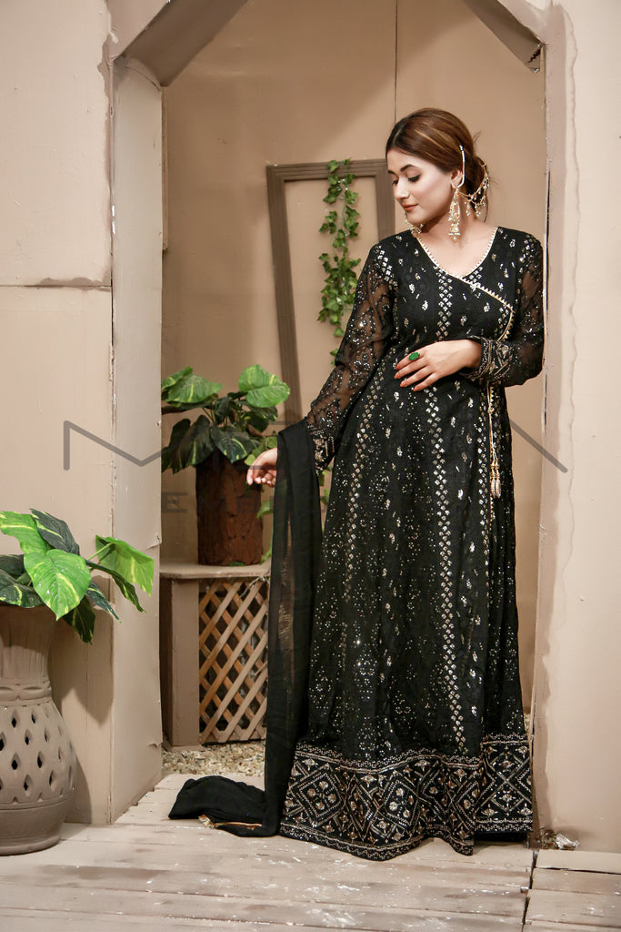 MELANIE- BLACK – Mona Embroidery