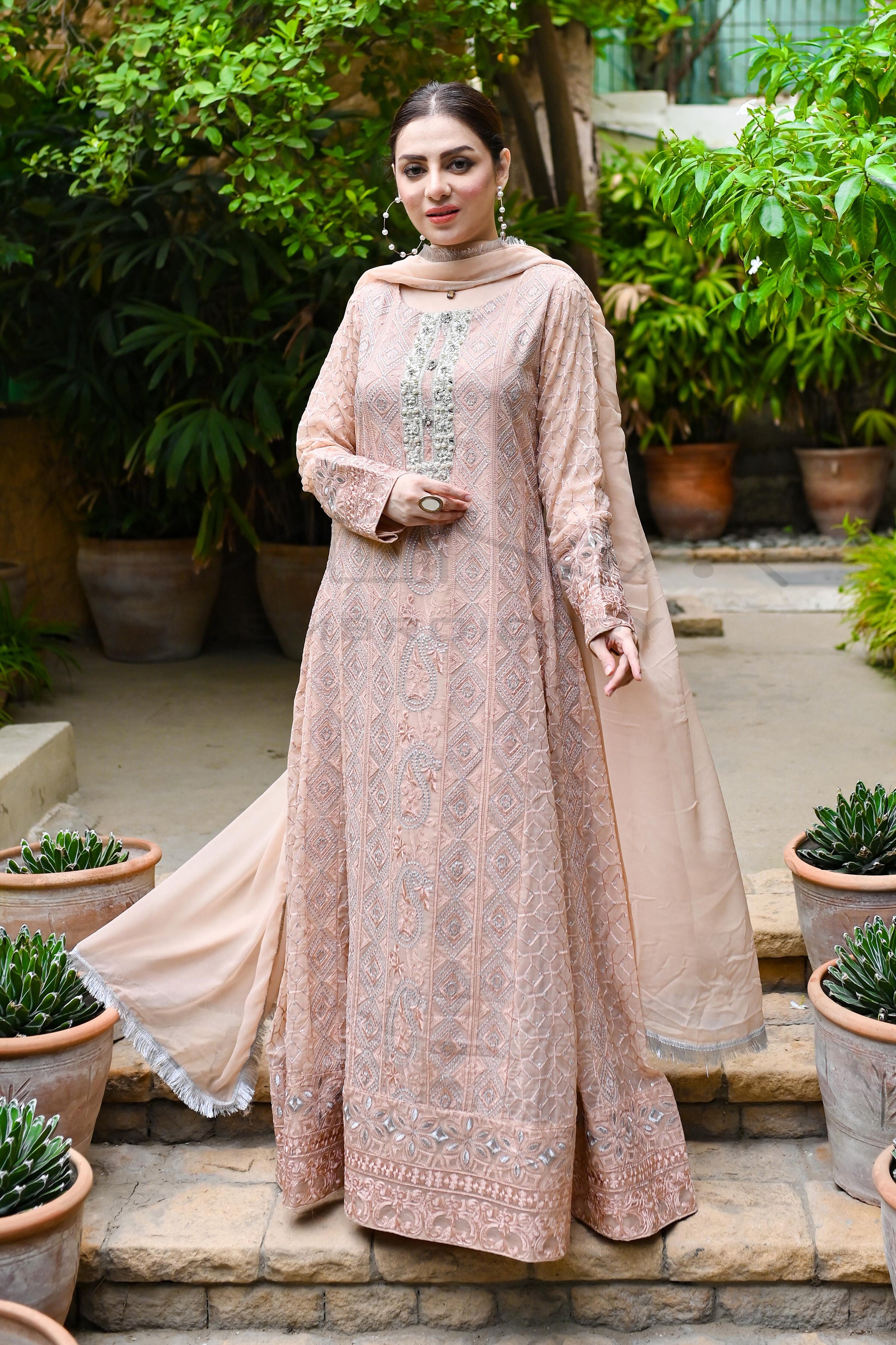 Ziaaz Noor 153 Pakistani Party Wear Dress Online Wholesaler