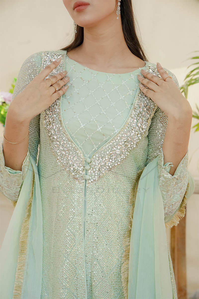 SILHOUETTE ELEGANCE-MINT-GREEN