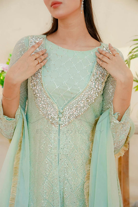 SILHOUETTE ELEGANCE-MINT-GREEN