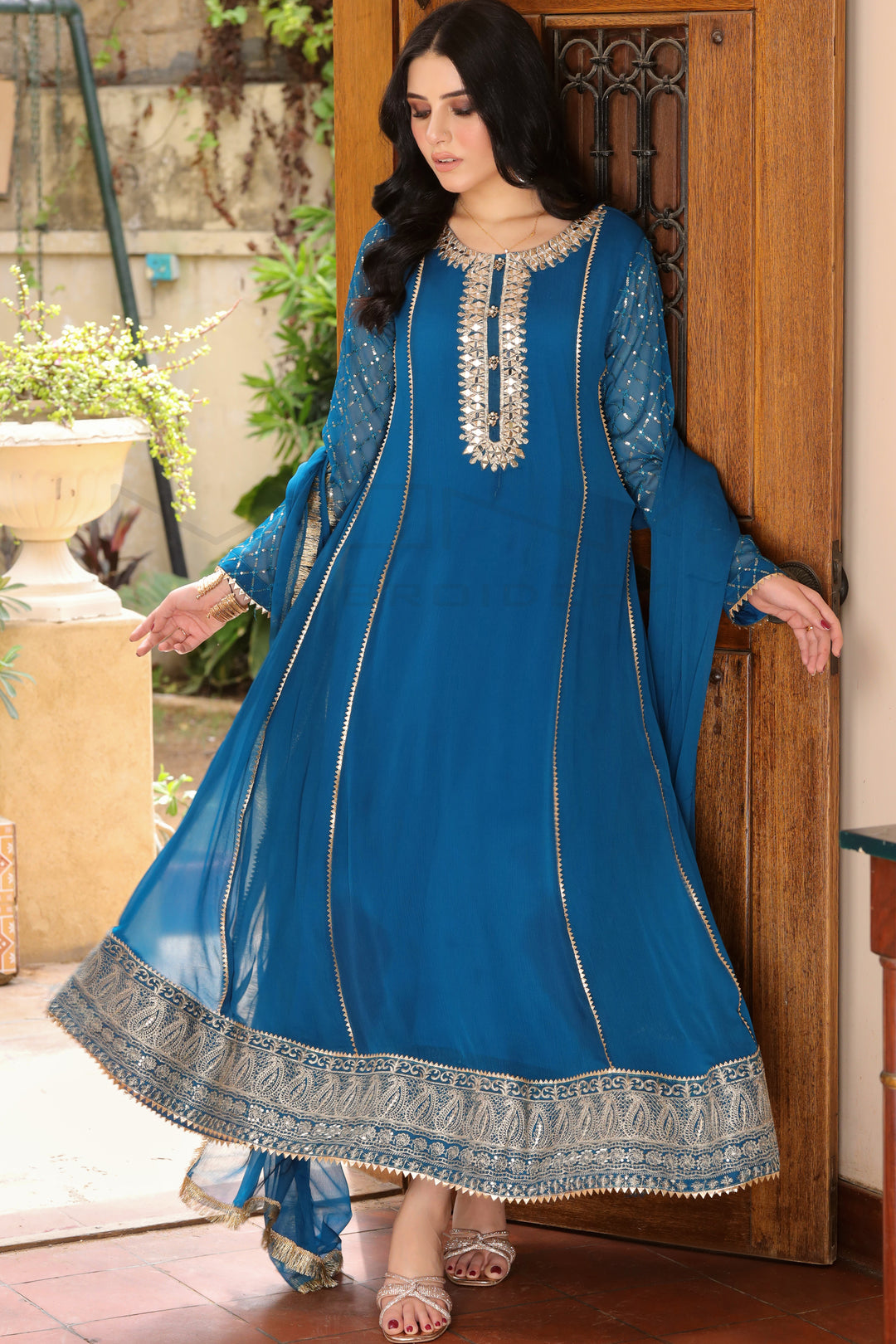 zinc color dress design Zinc