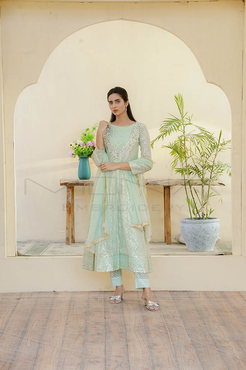 SILHOUETTE ELEGANCE-MINT-GREEN